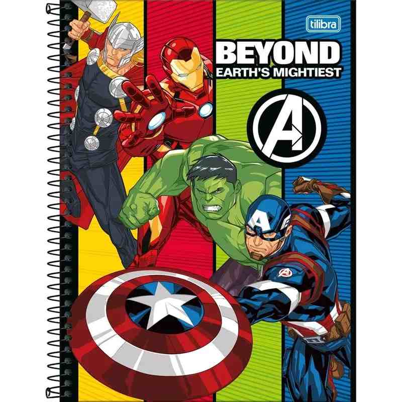 CADERNO 1X1 C.D. AVENGERS FIT